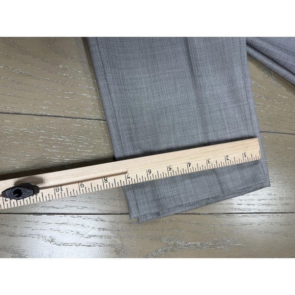Ted Baker Pants Mens 33x29 Gray Jefferson Wool Dress Flat Front Canada Formal - Picture 2 of 11